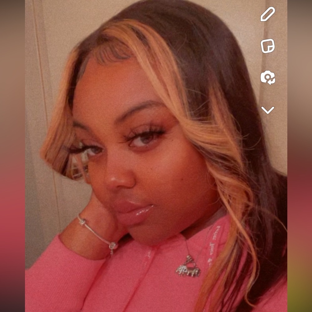 14’ Middle Part Lace Color Wig Human Hair